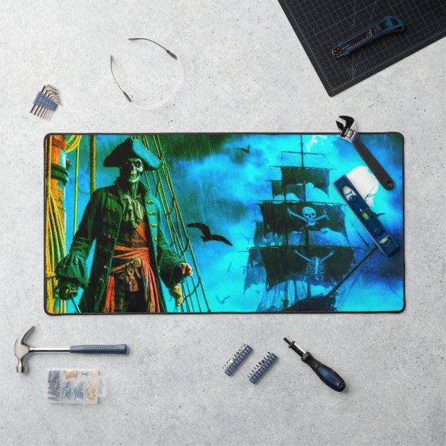 Skull Pirate Schreibtischunterlage (Arbeitsplatz)