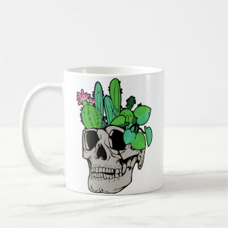Skull Plant Cute Garden Doll Planters Funny Garde Kaffeetasse