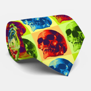 Skull Pop Art Krawatte
