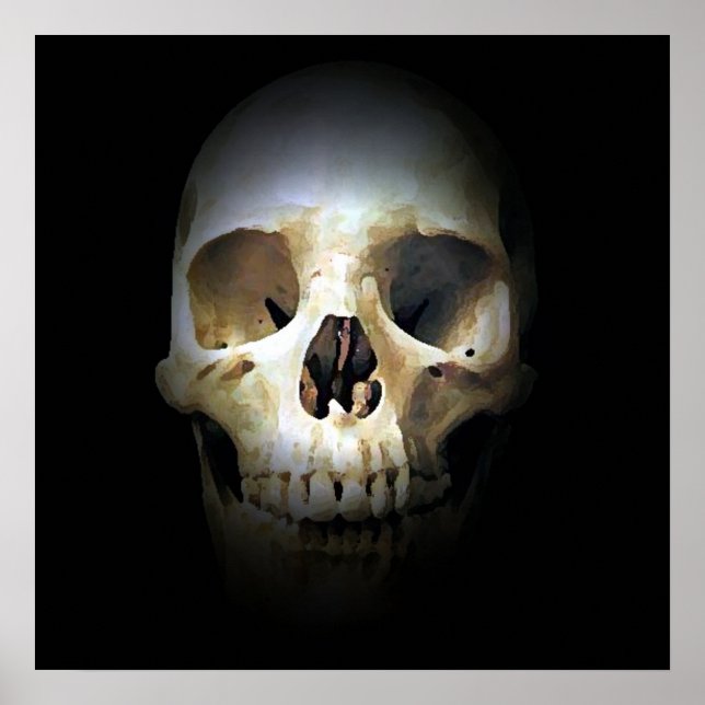 Skull Pop Art Print Poster - Skulls Posters Prints (Vorne)