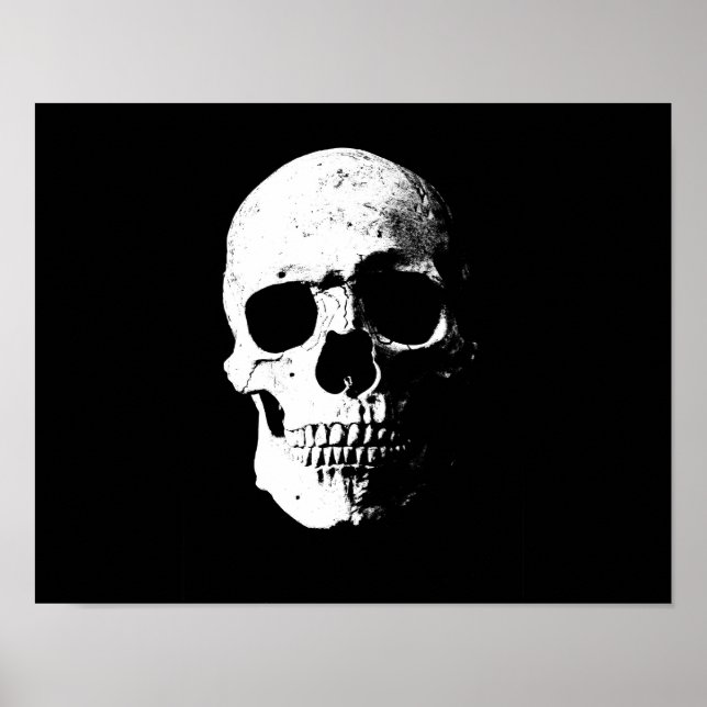 Skull Pop Art Retrolook Poster (Vorne)