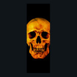 Skull Pop Art Yellow Black Poster<br><div class="desc">Fantasy Art Skeletts - Lila Töne Schwermetall Punk Rock Uni Pop Art Image</div>