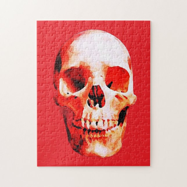 Skull Pop Kunstmalerei Puzzle (Vertikal)