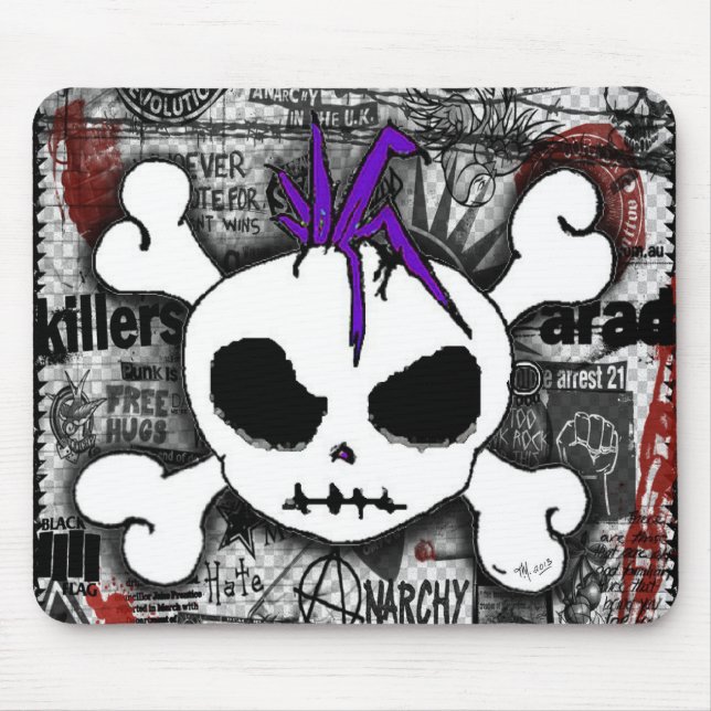 Skull Punk Mousepad (Vorne)