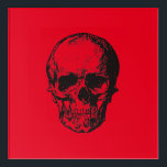 Skull Red Pop Art Acryl Wandkunst<br><div class="desc">Pop Art Style Skull Digital Art Malerei</div>