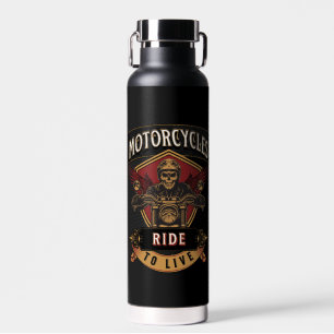 Skull Ride Motorräder, Reite um zu Leben Trinkflasche