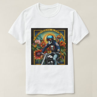 "Skull Rider: Eine kühne Fahrt durch lebendige Blü T-Shirt