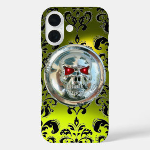 SKULL RIDERS DAMASK GEMSTONE Topaz Yellow iPhone 16 Hülle
