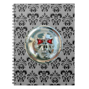 SKULL RIDERS DAMASK NOTIZBLOCK