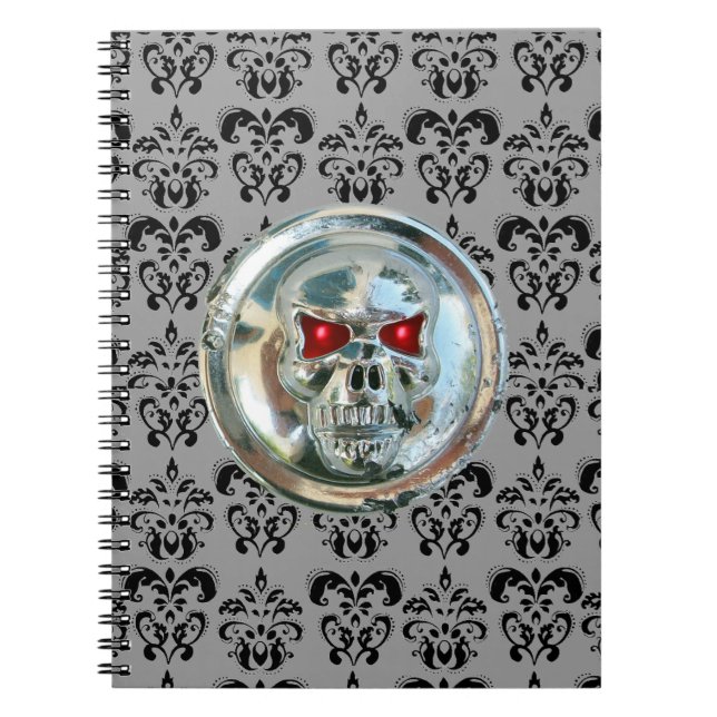 SKULL RIDERS DAMASK NOTIZBLOCK (Vorderseite)