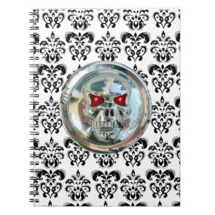 SKULL RIDERS DAMASK NOTIZBLOCK