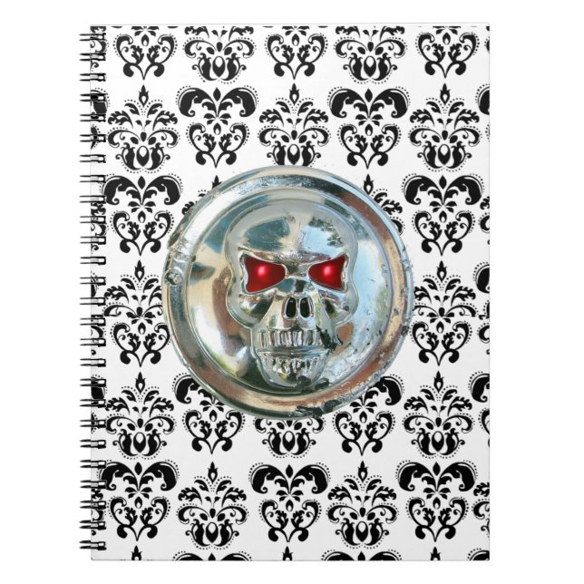 SKULL RIDERS DAMASK NOTIZBLOCK (Vorderseite)