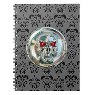 SKULL RIDERS DAMASK NOTIZBLOCK