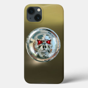 SKULL RIDERS GEM grau schwarz iPhone 13 Hülle