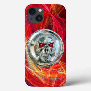 SKULL-RIDERS,Rot-Gelb-Orange-Fraktal-Wirbel Case-Mate iPhone Hülle