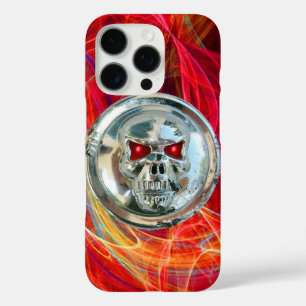 SKULL-RIDERS,Rot-Gelb-Orange-Fraktal-Wirbel iPhone 16 Pro Hülle