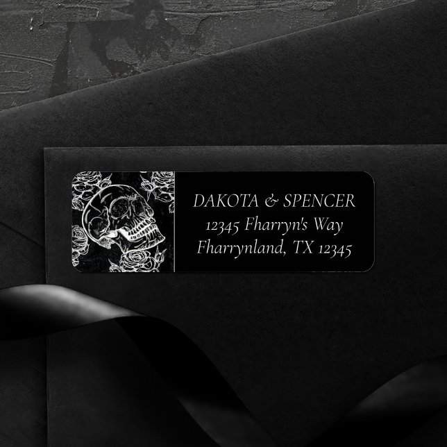 Skull Rose Chalk | Funky Gothic Grunge Address (Von Creator hochgeladen)