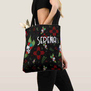 Skull Rose Zia Sun Greenerity Black New Mexico