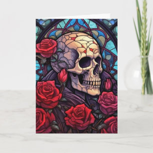 Skull & Rote Rosen V2 Blankkarte Karte