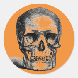 Skull-Round-Aufkleber Runder Aufkleber