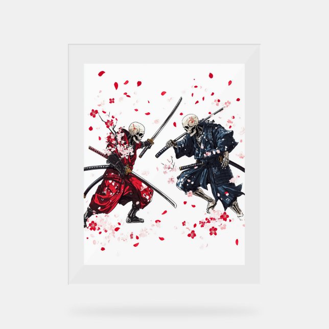 Skull Samurai Duel Acrylschild (Vorderseite)