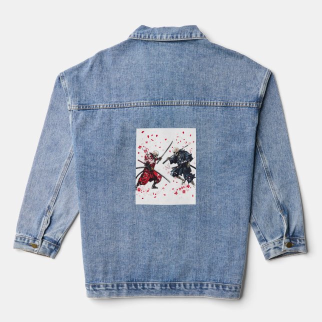 Skull Samurai Duel Jeansjacke (Rückseite)