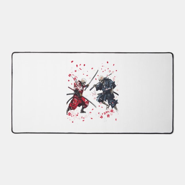 Skull Samurai Duel Schreibtischunterlage (Vorderseite)