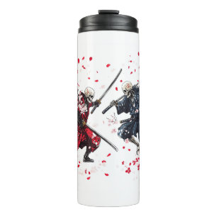Skull Samurai Duel Thermosbecher