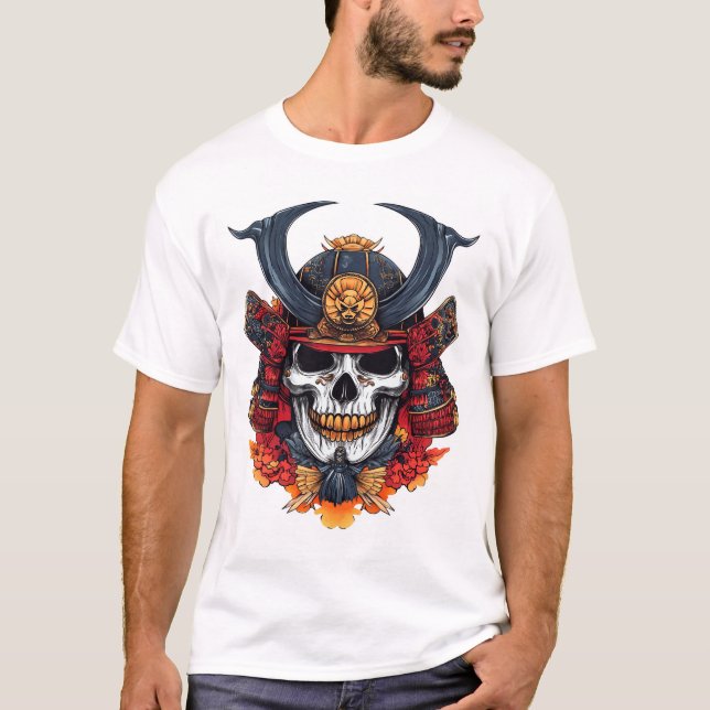 Skull Samurai Mask T-Shirt (Vorderseite)