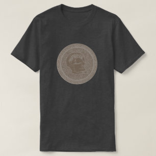 SKULL - Sand Color Inside Stone Background T-Shirt