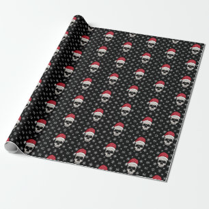 Skull Santa Wrapping Paper Geschenkpapier
