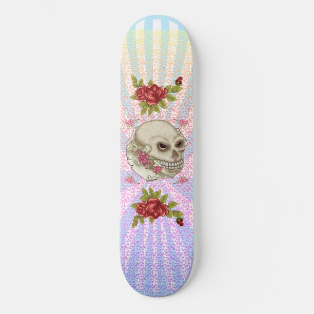 Skull-Schwert-Skateboard Skateboard (Vorderseite)