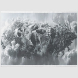 Skull Ship Pirate World Seidenpapier