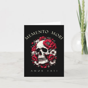 Skull Shirt für Männer und Frauen, Memento Mori St Karte