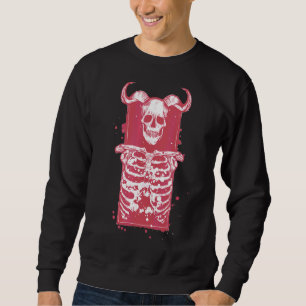 Skull Skeleton Gotische Kunst Sweatshirt