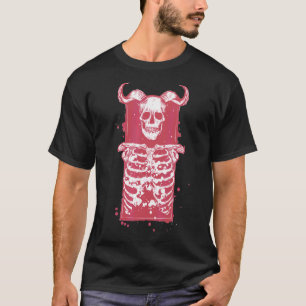 Skull Skeleton Gotische Kunst T-Shirt