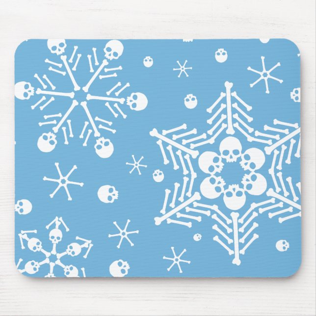 Skull Snowflakes Mousepad (Vorne)