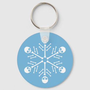 Skull Snowflakes Schlüsselanhänger