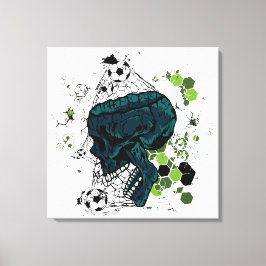 Skull Soccer Schädel Football Totenkopf Leinwanddruck