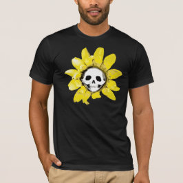 Skull Sonnenblumen Print - Alle Stile Männer/Fraue T-Shirt