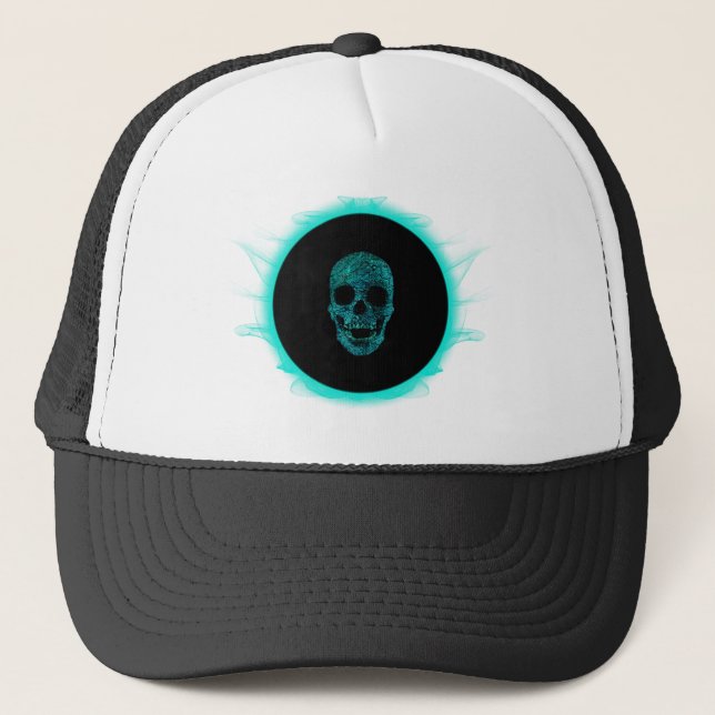skull space truckerkappe (Vorderseite)