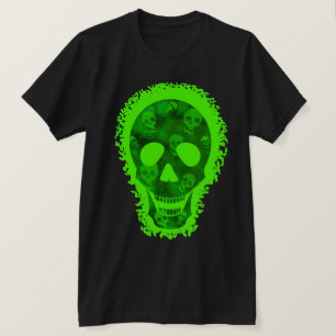 Skull Specters Big Skull Green T - Shirt