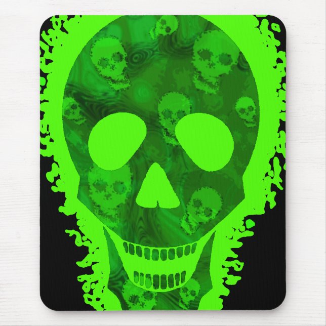 Skull Specters große Schädelmousepad Mousepad (Vorne)
