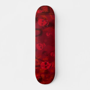 Skull Specters Red Skateboard