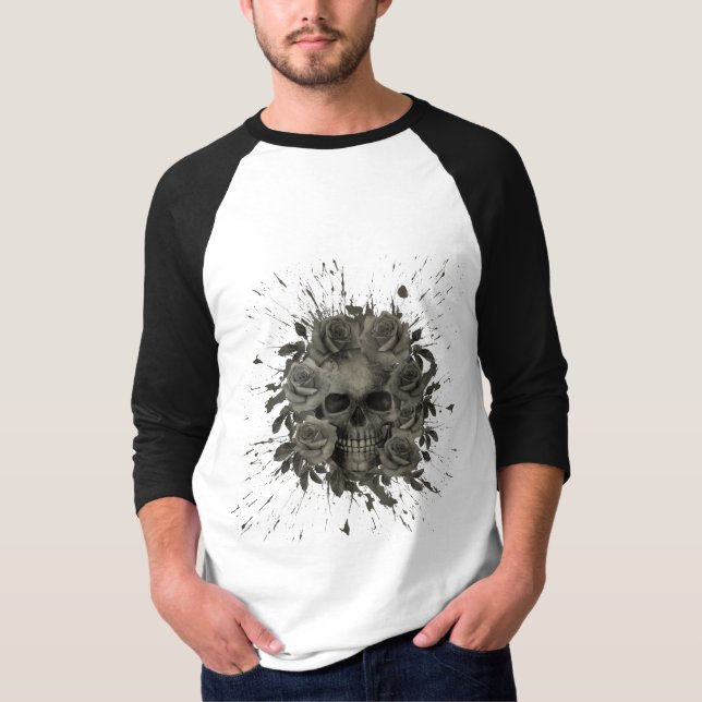 SKULL SPLASH BOUQUET T-Shirt (Vorderseite)