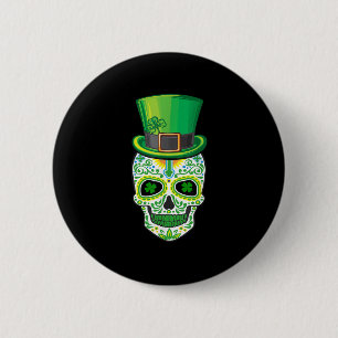 Skull St Patricks Day Irish Funny Saint Patricks D Button