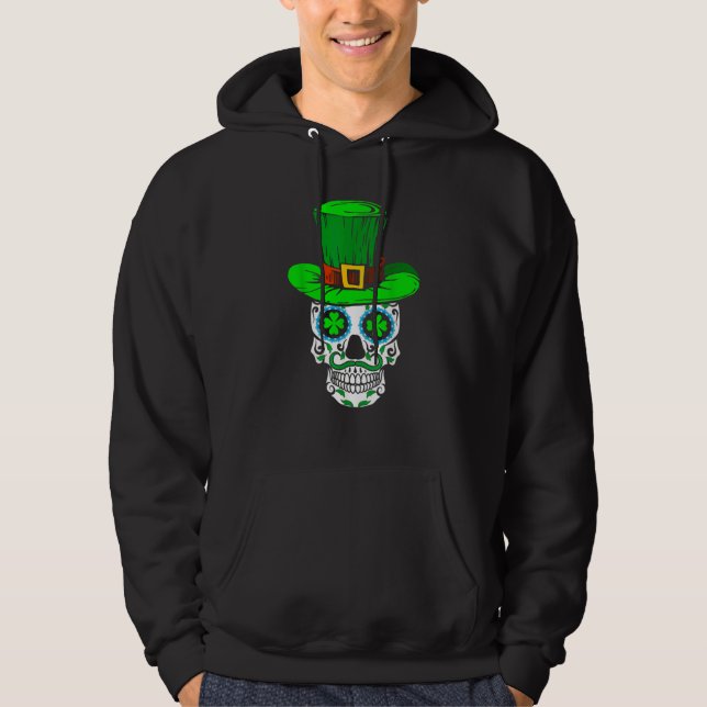 Skull St Patricks Day Irish Saint Patricks Day of  Hoodie (Vorderseite)
