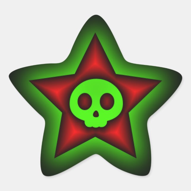 Skull Star Sticker (Vorderseite)