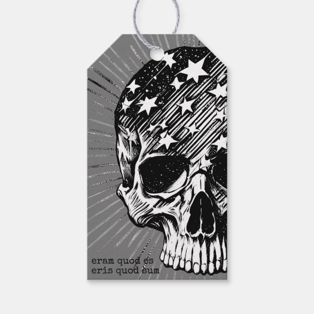 Skull & Stars II Geschenkanhänger (Vorderseite)