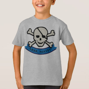 Skull - Steel Kids' Basic Hanes Tagless T - Shirt